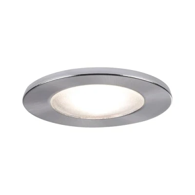 Obrázek Paulmann 98449 Nábytkové vestavné svítidlo Micro Line Structure Vestavný zářič plochý bodové světlo max. 1x20W lampa provozní napětí 12 V G4 kov kartáčovaný, stříbro