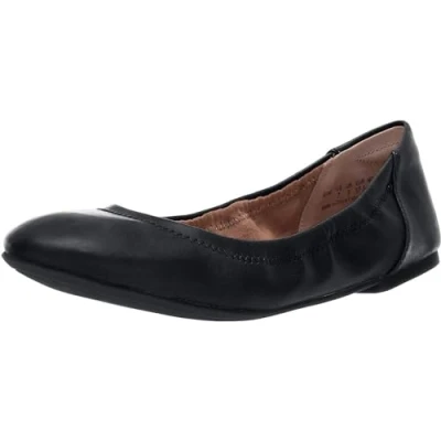 Obrázek Amazon Essentials Dámské baleríny Belice, černé koženka, 39. 5 EU