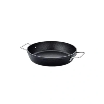 Obrázek Fissler Adamant / servírovací pánev (Ø 28 cm) hliníková pánev, potažená, nepřilnavá, vysoký okraj, odolná proti poškrábání indukční, černá