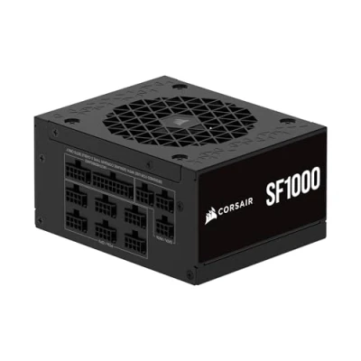 Obrázek CORSAIR SF1000 (2024) Plně modulární tichý 80 Plus Platinum ATX síťový zdroj 3.1 kompatibilní PCIe 5.1 držák SFX to součástí dodávky černý