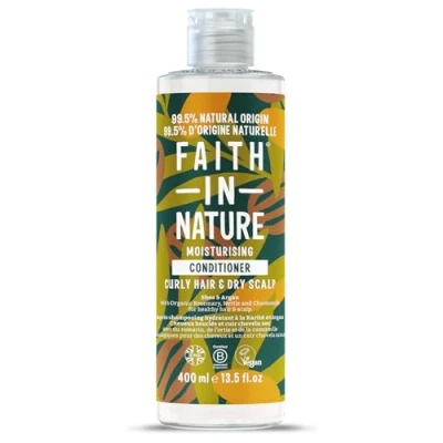 Obrázek Faith In Nature Přírodní kondicionér Shea a arganový olej, vyživující, veganské bez pokusů na zvířatech, SLS nebo parabenů, pro suché velmi vlasy, 400 ml