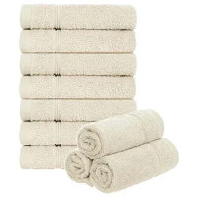 Obrázek Brandsseller Sada 10 ks žínky 30 x cm froté Ručník pro hosty se závěsem bavlna 470 g/m² koupelna domácnost ecru