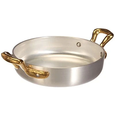 Obrázek Pentole Agnelli Linea 1932 Collection Line Omelettpfanne mit 2 kleinen Griffen, Durchmesser 14 cm, Aluminium, Silber