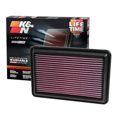 Obrázek K&amp;N 33 5016 vzduchový filtr motoru: vysoký výkon, prémie, omyvatelný, náhradní filtr, zvýšený 2014 2019 (Rogue, Qashqai, X Trail, Kadjar, Koleos, QM6)