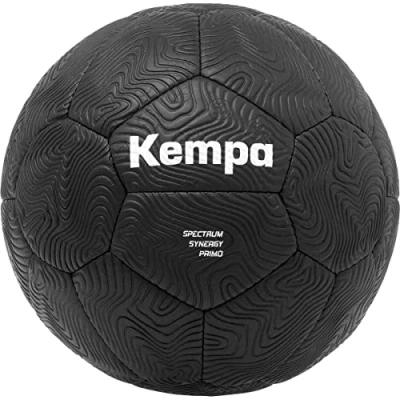Obrázek Kempa Spectrum Synergy Primo Black&amp;White míč na cvičení a hraní s jedinečnou konstrukcí 30 panelů vhodný pro každou věkovou kategorii černý velikost 3