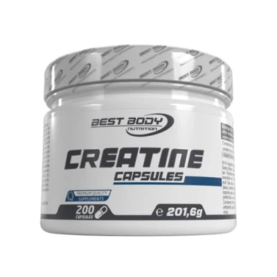 Obrázek Best Body Nutrition Creatine Capsules, praktische Kapseln, hochwertiges Creatine, 200 Stück Dose
