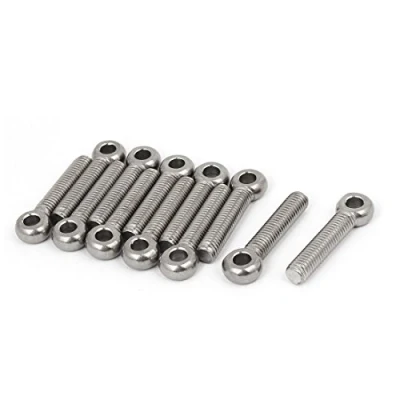 Obrázek sourcing map 12stk M8 x 40mm 304 Edelstahl Maschinen Schulter Lift Augenschraube Takelwerk