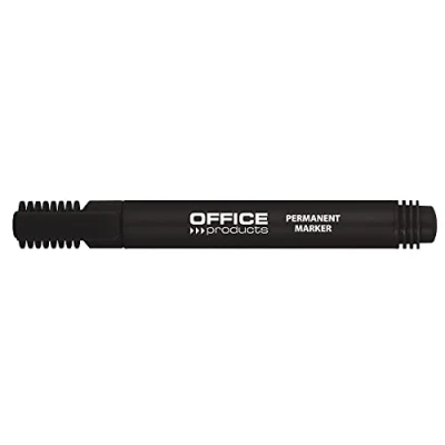 Obrázek OFFICE PRODUCTS 17071211 05 permanentní popisovač Basic / Kulatá špička 1 3 mm šířka stopy černý kus/ popis kartonu guma kov skla/ voděodolný