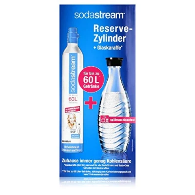 Obrázek SodaStream Rezervní sada 1x CO2 lahev na 60 l a 1 x 0,6 skleněná karafa