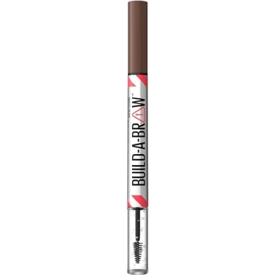 Obrázek Maybelline New York 2v1 Tužka na obočí s gelem pro plné a definované obočí, vydrží až 24 hodin, žádné rozmazání, sestavená receptura, veganská č. 257 středně hnědá