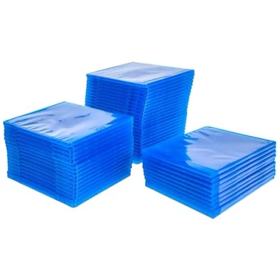 Obrázek MediaRange BOX39 50 Film na Case 1DISCHI Modrá, Průhledná pouzdro CD/DVD