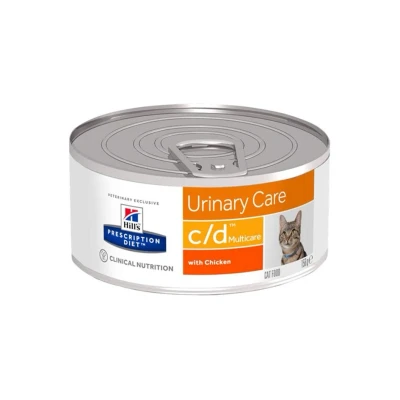 Obrázek HILLS Prescription Diet Konzerva Feline C/D 156g (hrubě mletá)