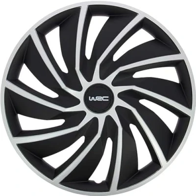Obrázek WRC 007597 4 Radkappen 14 Zoll, Radzierblende Turbo Bicolor Grau und Schwarz