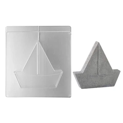 Obrázek Rayher 36082000 odlévací forma plachetnice, 19 x 18 cm, hloubka 4 materiál PET, k vylévání kreativním betonem, ozdobný beton, rasin prášek, na beton