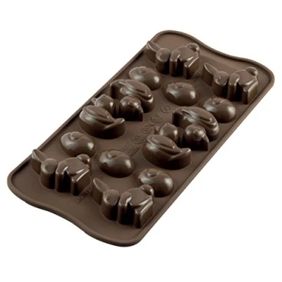 Obrázek Silikomart 195039 Pralinenform Ostern, 14 ks, hnědá