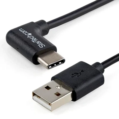 Obrázek StarTech.com USB A na C kabel, pravoúhlý, St/St, 1m, 2. 0 typ C, kabel