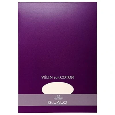 Obrázek G. Lalo G.Lalo 11800L Blok na psaní Vélin de France (50 % Hadern, DIN A4, 21 x 29,7 cm, 40 listů, 125 g) krémový