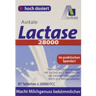 Obrázek Avitale Lactáza 28 000 FCC, 80 tablet v zásobníku