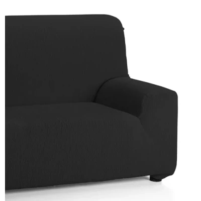 Obrázek Martina Home Emilia, Elastischer Bezug für 3 Sitzer Sofa, 170 bis 220 cm breit, Stoff, Schwarz