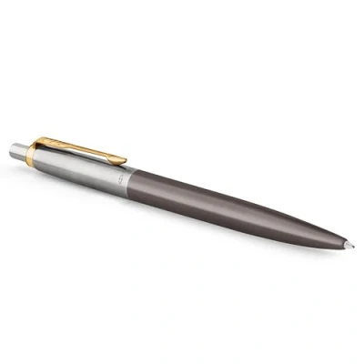 Obrázek Parker Jotter XL Kugelschreiber grau lackiert mit goldenen Zierteilen mittlere Spitze Nachfüllpackung blaue Tinte Geschenkbox perfekte Geschenke zum Schulabschluss