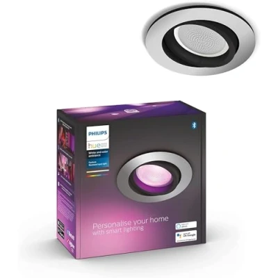 Obrázek Philips Hue White &amp; Col. Amb. LED vestavné bodové světlo Centura, kulaté, stmívatelné, 16 milionů barev, ovládání pomocí aplikace, kompatibilní s Amazon Alexa (Echo, Echo Dot)