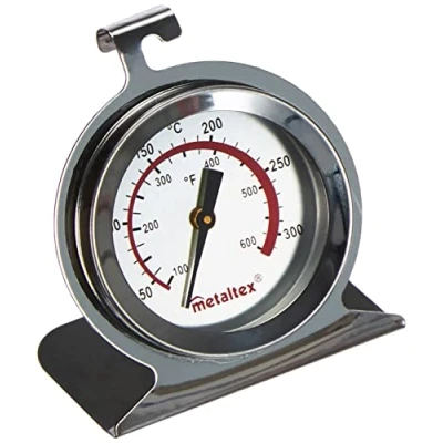 Obrázek Metaltex 298052 teploměr do trouby z ušlechtilé oceli, stříbrný