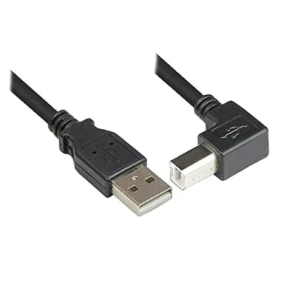 Obrázek Připojovací kabel USB 2. 0 konektor A na B zahnutý 5 m, Good Connections®