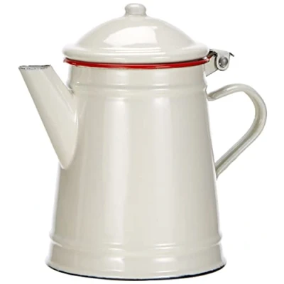 Obrázek IBILI CAFETERA CONICA Bordeaux 1 LT, Stainless Steel, weiß/rot, 10 x 20 cm