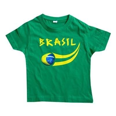 Obrázek Supportershop Jungen Brasil Fan T Shirt, grün, 12 Jahre