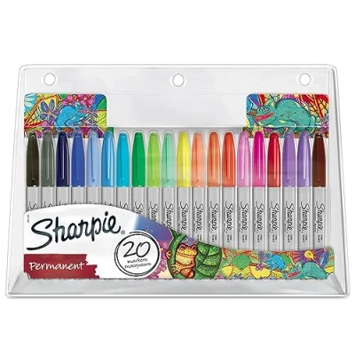 Obrázek Sharpie permanentní zvýrazňovač FINE, 20 ks BIG PACK ́Chamäleon obdržíte 1 balení, obsah balení: