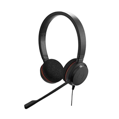 Obrázek Jabra Evolve 20 UC Stereo Headset sluchátka Unified Communications pro VoIP Softphone s pasivním potlačením okolního šumu USB kabel ovládáním volání černá
