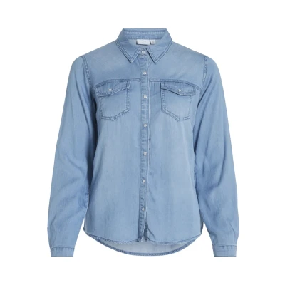Obrázek VILA Vibista Košile, Ženy, Velikost: Small, Medium blue denim