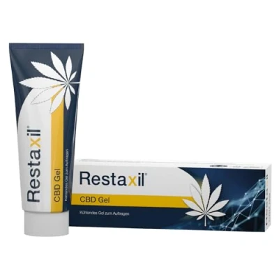 Obrázek Restaxil® CBD gel čistě obohacený chladivým gelem obsažený mentol podporuje namáhané partie svalů 120 ml