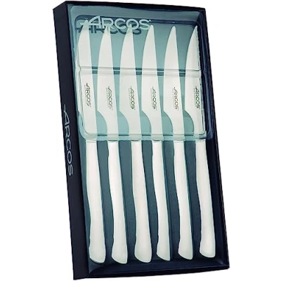 Obrázek Arcos Table nůž sada steakových nožů 6 kusů (6 nožů) monoblock z jednoho kusu ušlechtilé oceli, barva stříbrná