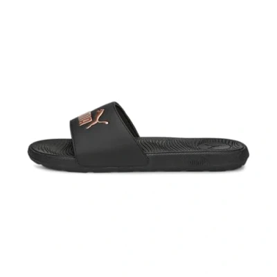 Obrázek PUMA Damen Cool Cat 2.0 WNS Slide Sandal, Black Rose Gold, 39 EU