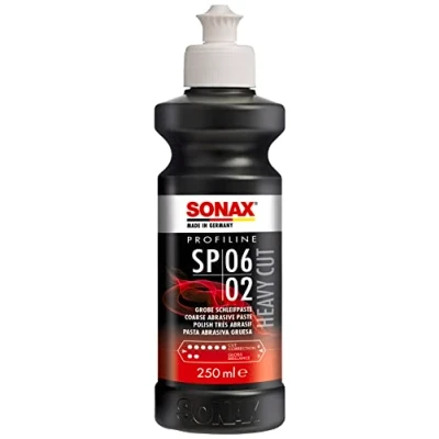 Obrázek SONAX PROFILINE SP 06 02 (250 ml) brusná pasta bez silikonu pro broušení zvětralých a poškrábaných vrstev laku č. zboží 03201410