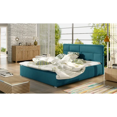 Obrázek Postel Latina 140x200 + kovový rám / plynový výtah box na lůžkoviny Materiál Dekor: Mat Velvet 75