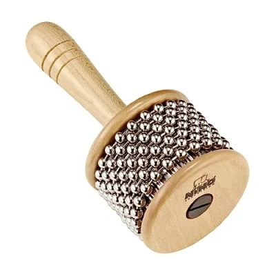Obrázek Nino Percussion Cabasa Instrument Medium Středně velký hudební nástroj pro děti od 4 let březové dřevo, přírodní (NINO702)