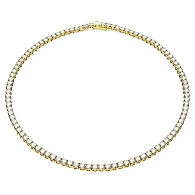 Obrázek Swarovski Matrix řetízek na krk, Vrstva zlaté slitiny, zirkon, Swarovski.