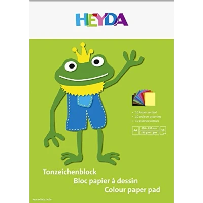 Obrázek Heyda 2047125 Tonzeichenblock (A4, 130 g / m2, 10 listů) barev