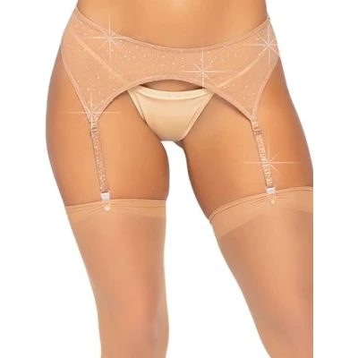 Obrázek LEG AVENUE Strass Strapsgürtel, Einheitsgröße (Nackt), 30 g