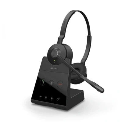Obrázek Jabra Engage 65 Stereo Headset On Ear Dect bezdrátová sluchátka s certifikací Business potlačením okolního šumu pro stolní telefony a softfony černá verze EU