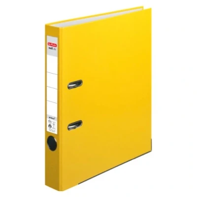 Obrázek Herlitz 5451307 Pořadač maX. file protect (A4, 5 cm, se zásuvným štítkem) žlutý