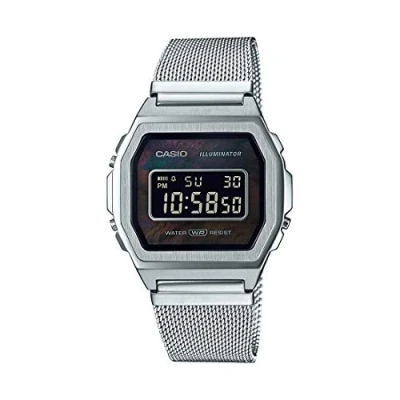 Obrázek Casio Premium Unisex Digitální hodinky silvercoloured, Velikost: One Size, Silver coloured