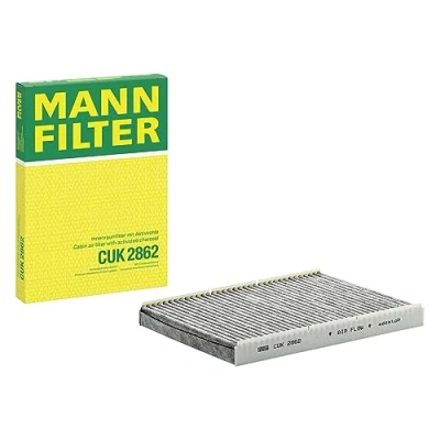 Obrázek MANN FILTER Interiérový filtr CUK 2862 pylový s aktivním uhlím pro osobní automobily