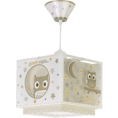 Obrázek Dalber kinderlampe Pendelleuchte Hängelampe Eule Tiere Good Night, Beige