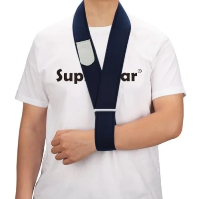 Obrázek supregear poutko na paži, nastavitelná smyčka ruku ramenní pro ženy, muže, teenagery, lehké zraněný kloub, roztrhaná manžeta rotátoru, dislokace
