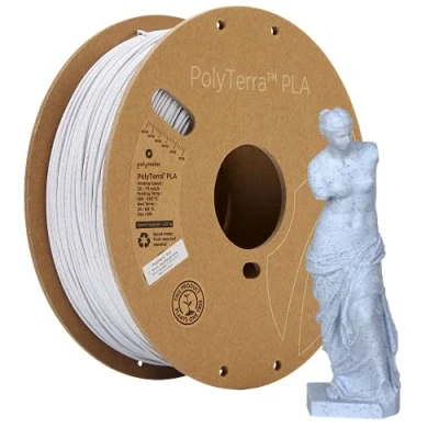 Obrázek Polymaker PolyTerra PLA Marble Weiß 1.75mm 1kg