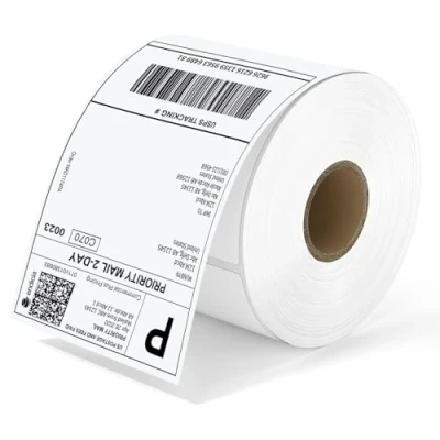 Obrázek MUNBYN Thermopapier Versandetiketten 4x6 DHL Etiketten (100 mm x 150 mm), Wasserfester Versandaufkleber für Labeldrucker BPA/BPS frei (500 Stück)