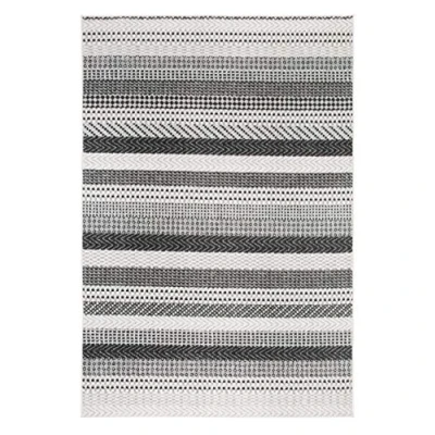 Obrázek andiamo Tkaný koberec Bolonia vzor běhoun moderní Öko Tex 100 koberec, polypropylen, proužky světle šedé, 60 x 110 cm